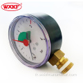 60 mm SS316 SAFTY Electrical Contact Pressure Menomètre